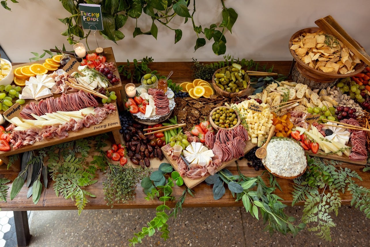 Elevate your Next event with Tricky Foods extraordinary grazing tables!
